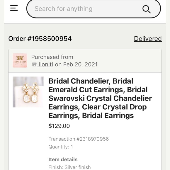 Emerald-Cut Swarovski Crystal Earrings - Picture 2 of 2